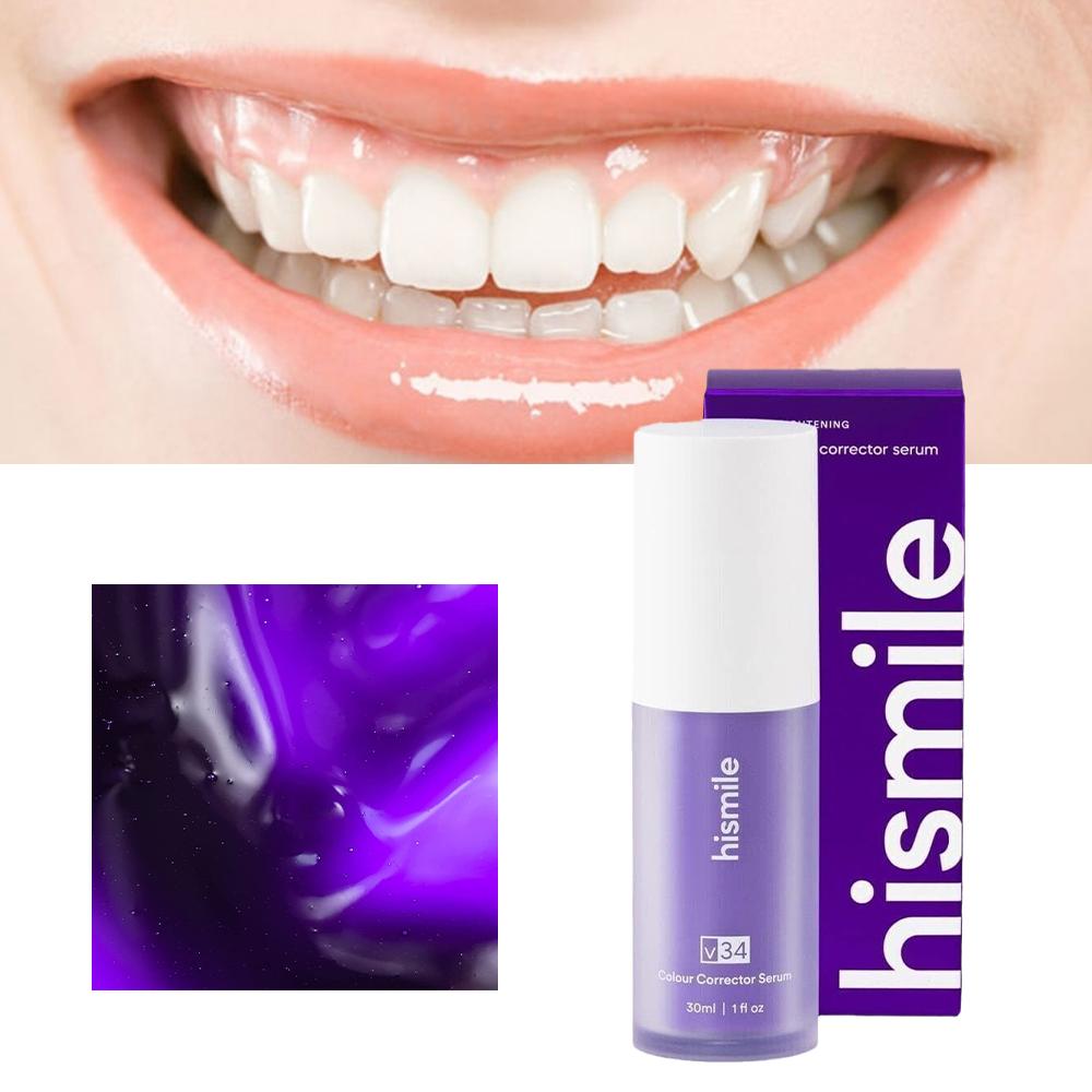 Teeth Whitening Cream - Hismile V34 Verlichtende Paarse Tandpasta, witmakende
