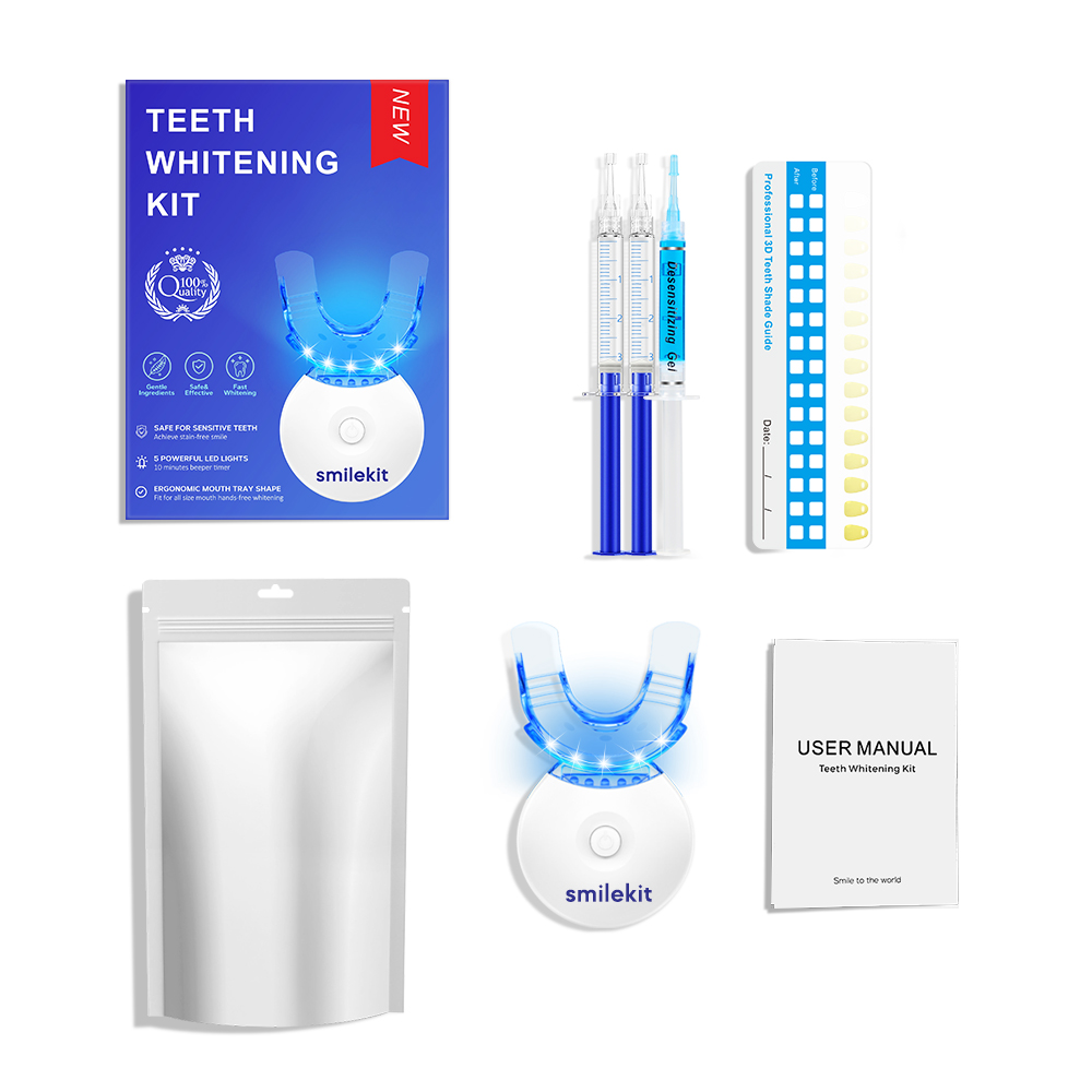 Teeth Whitening Gels Used By Dentists - Tandenbleekset - 5X LED-lichttandenbleekmiddel met 35%