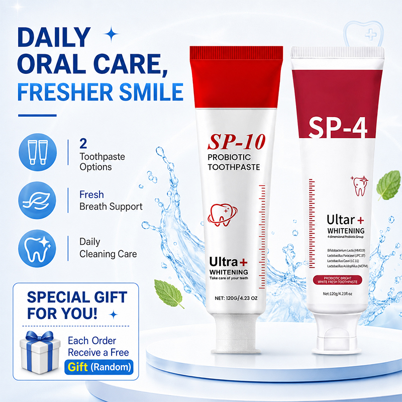 Teeth Whitening Enzymes - SP-10 en SP-4 Probiotische Whitening Tandpasta