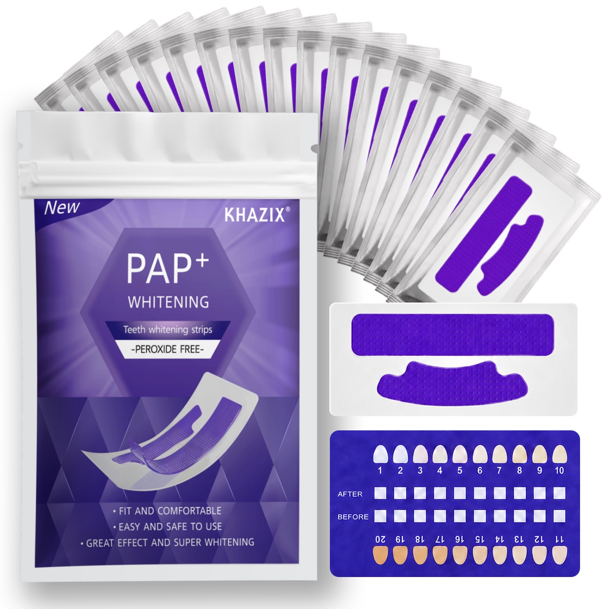 Teeth Whitening Strips Crest - 7 paar tandenbleekstrips voor een witter