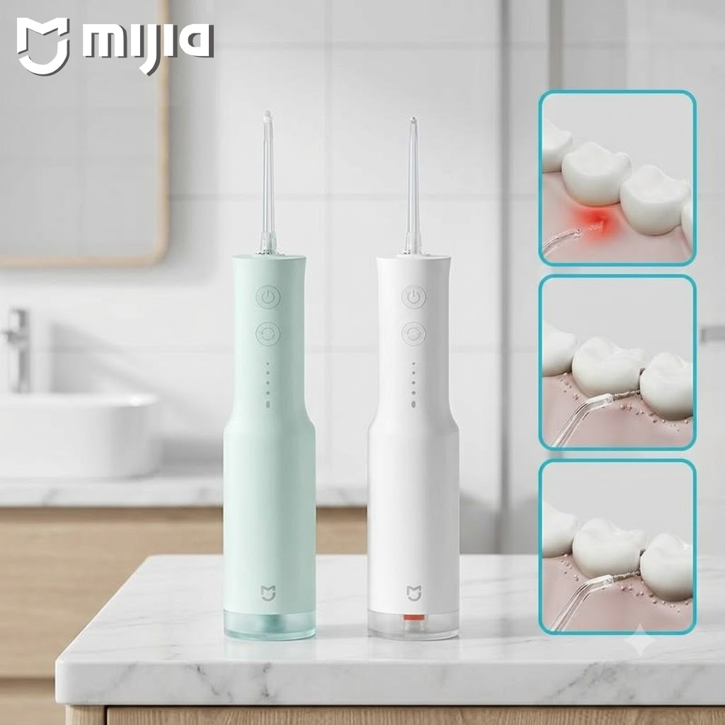 Teeth Whitening Or Tooth Whitening - Xiaomi Draagbare Monddouche F300 Tandheelkundige Waterstraal