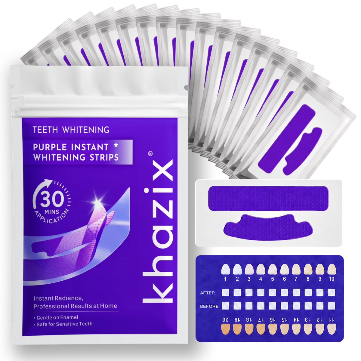 Teeth Whitening Strips Crest - 1/7 paar tandenbleekstrips voor een witter