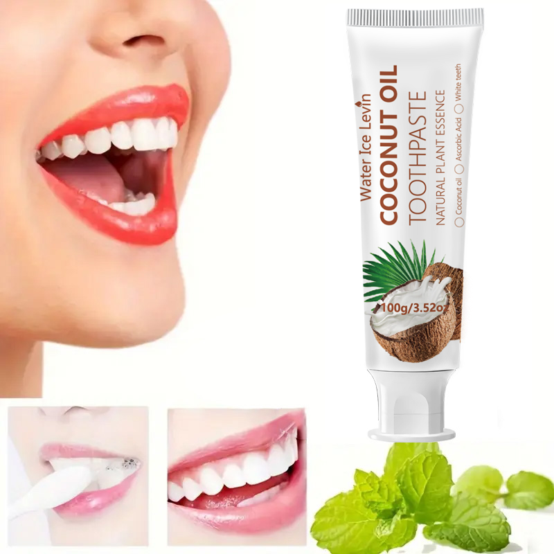 Teeth Whitening And Stain Removal - Kokosolie Tandpasta 100g Natuurlijke Plantaardige Essentie