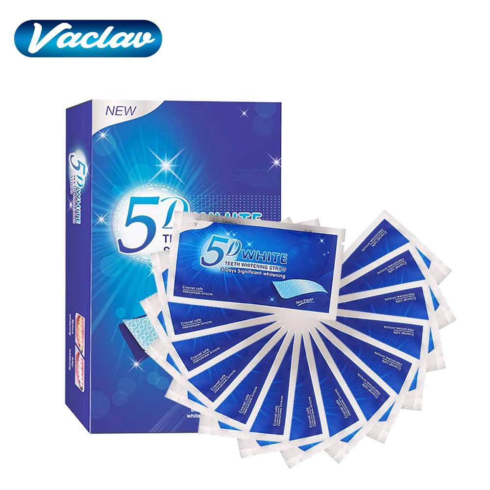 Teeth Whitening Strips Crest - 5D Witmakende Tandstrips, Whitening Gel, Witmakende
