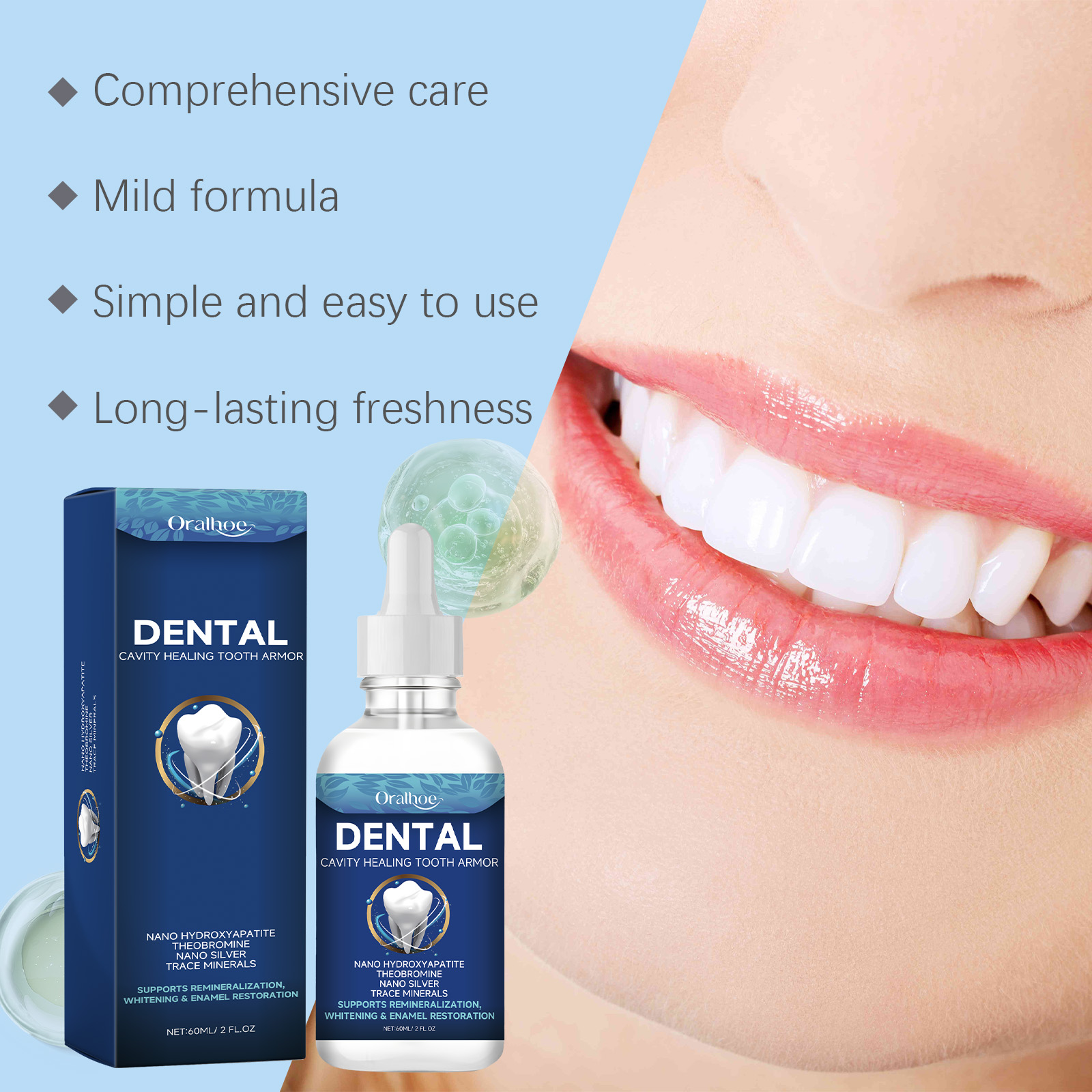 Oralhoe Tandbleek Serum Vloeis - Teeth Whitening And Stain Removal recensie en prijs