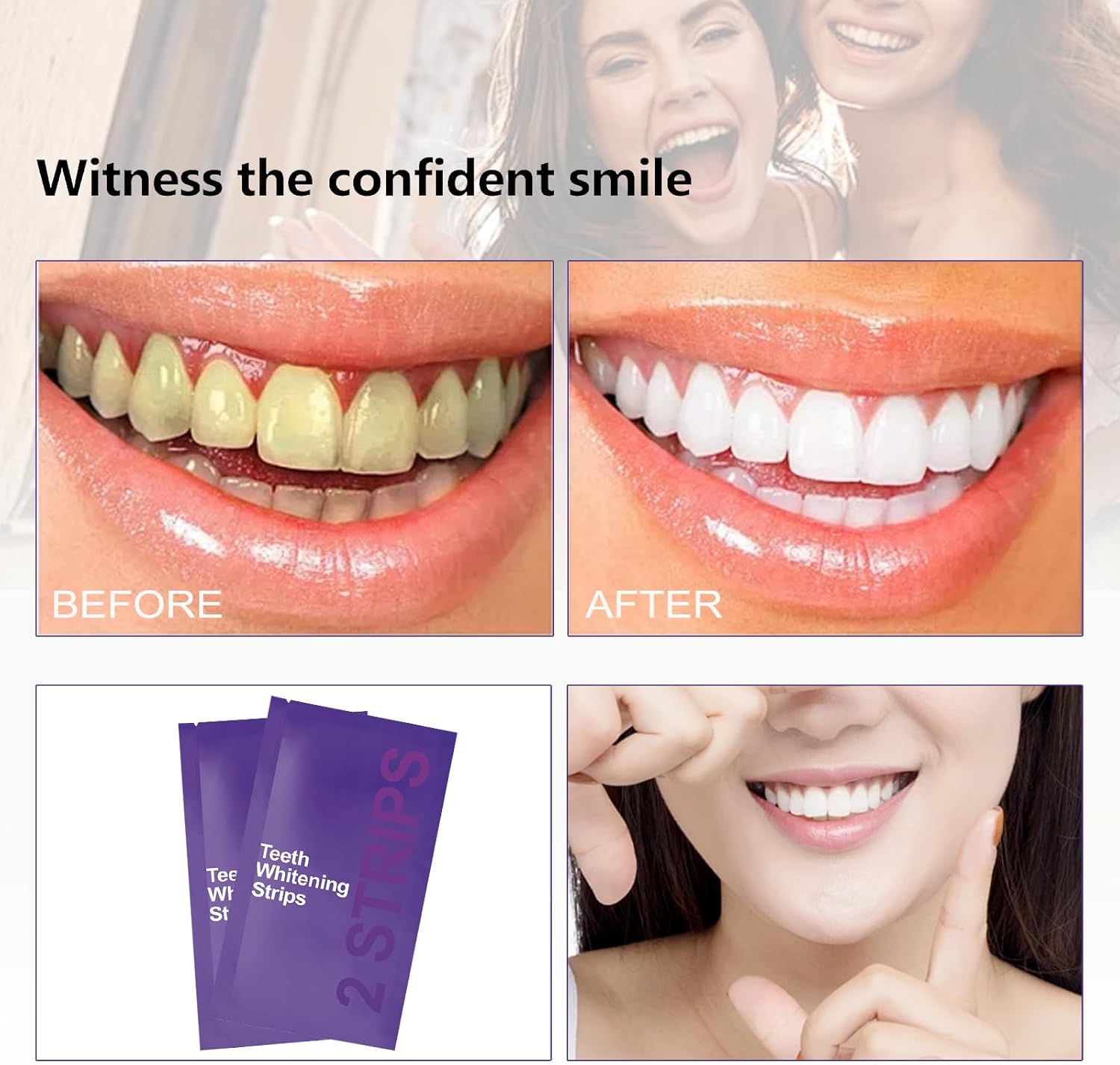 7 stuks premium paarse bleekst - Teeth Whitening Kit At Home recensie en prijs