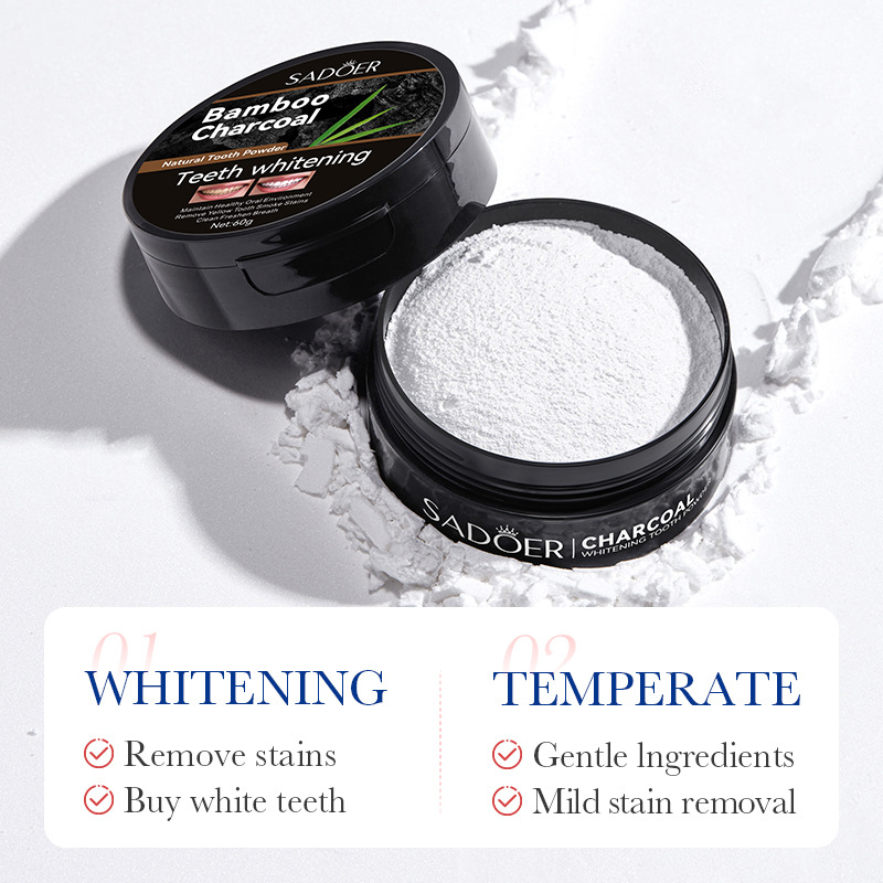 Bamboe Houtskool Actieve Houts - Teeth Whitening Charcoal Powder recensie en prijs