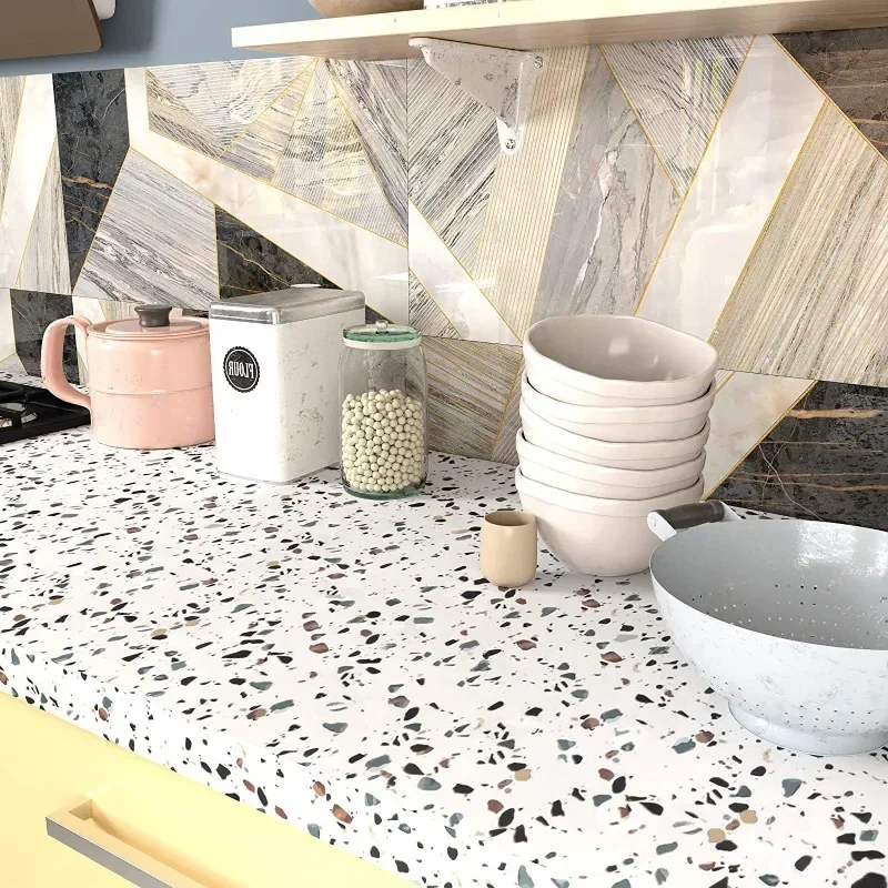Terrazzo Contactpapier Wit Wat - Whitening Strip 3D recensie en prijs