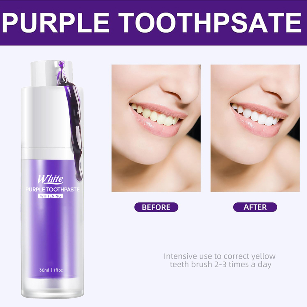 Paarse Whitening Tandpasta 30m - Teeth Whitening Cream recensie en prijs