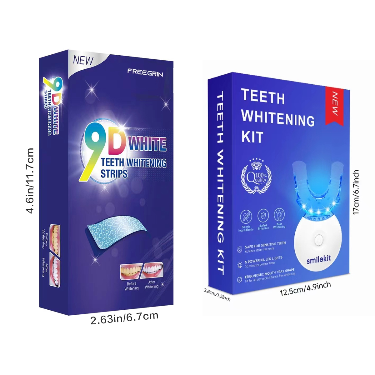 Tandenbleekset - 5X LED-licht  - Teeth Whitening Gels Used By Dentists recensie en prijs