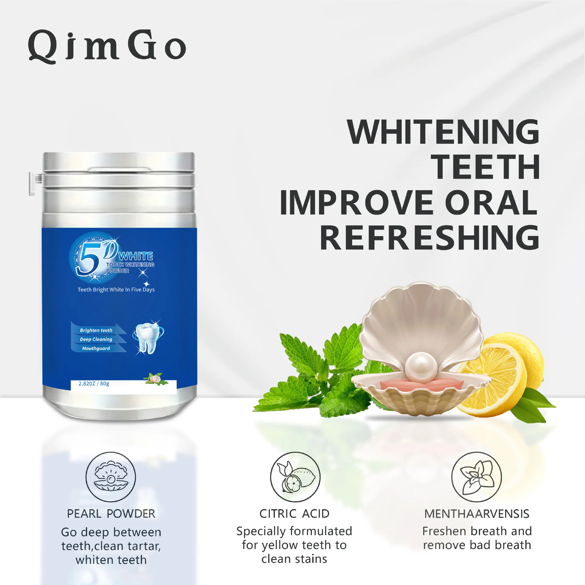 5D 80g Blauw Enzymatisch Tandb - Teeth Whitening Enzymes recensie en prijs