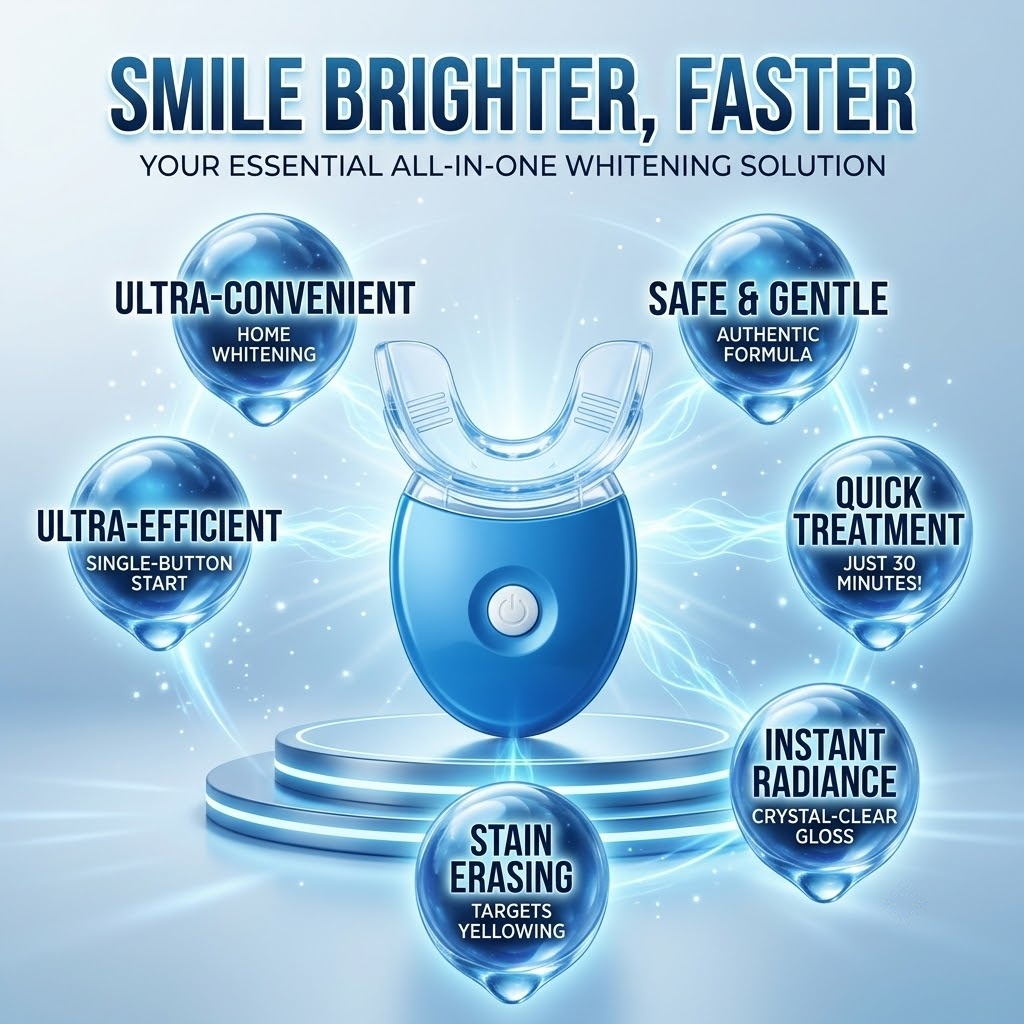 Draadloze Koude LED Blauw Lich - Teeth Whitening Kit At Home recensie en prijs