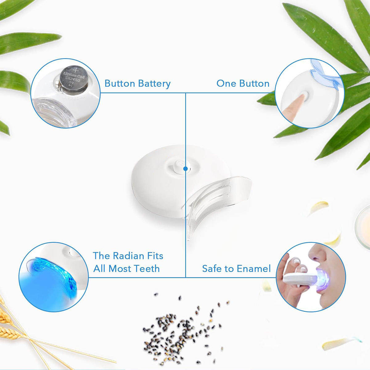 Tandenbleekset - 5X LED-lichtt - Teeth Whitening Kit At Home recensie en prijs