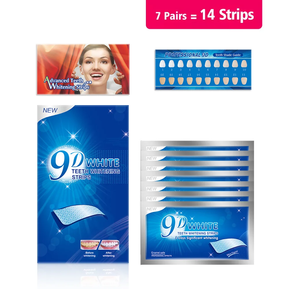 3D/5D/9D Tandenbleekstrips Wit - Whitening Strip 3D recensie en prijs