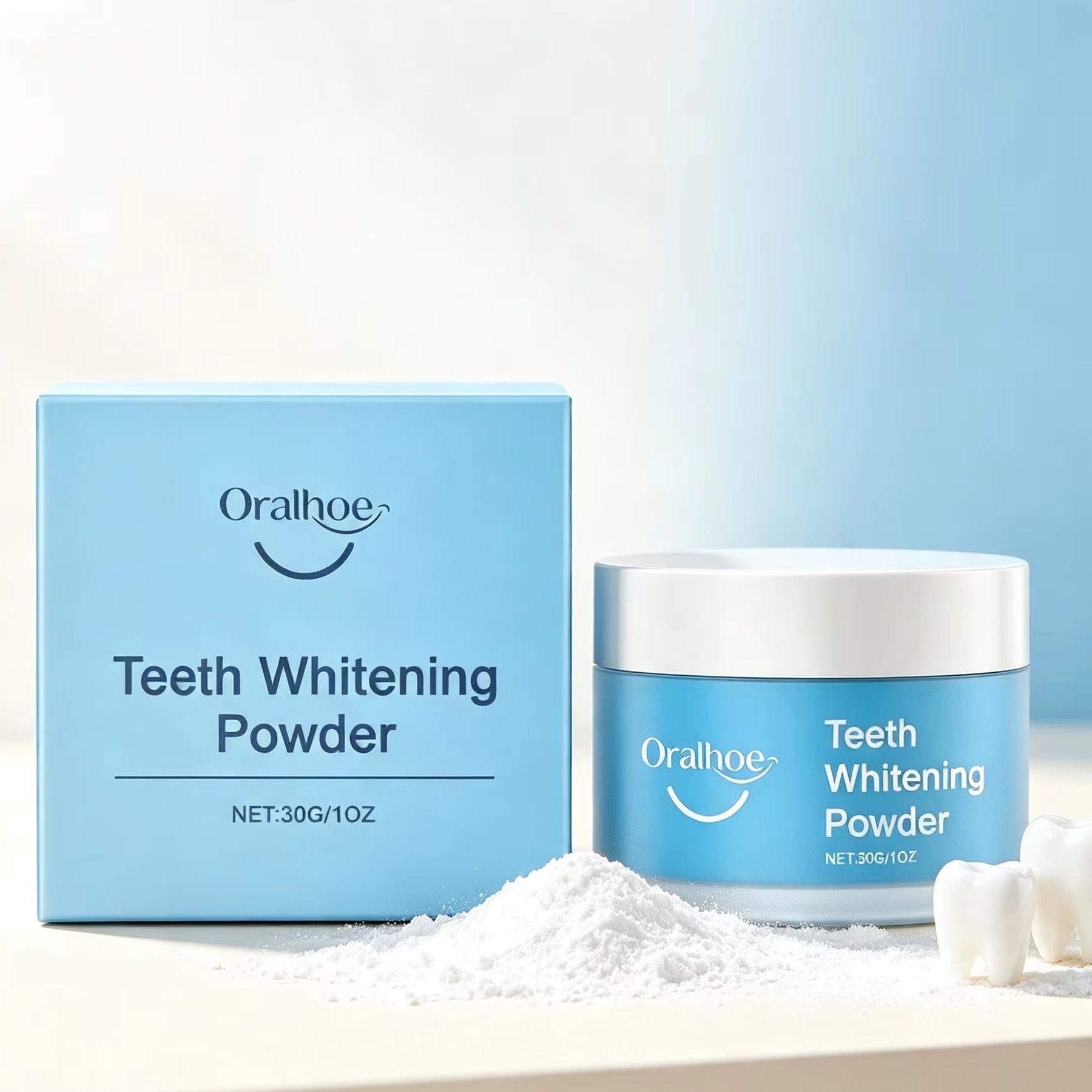 Oralhoe Tandpoeder voor het Po - Teeth Whitening Remedies recensie en prijs
