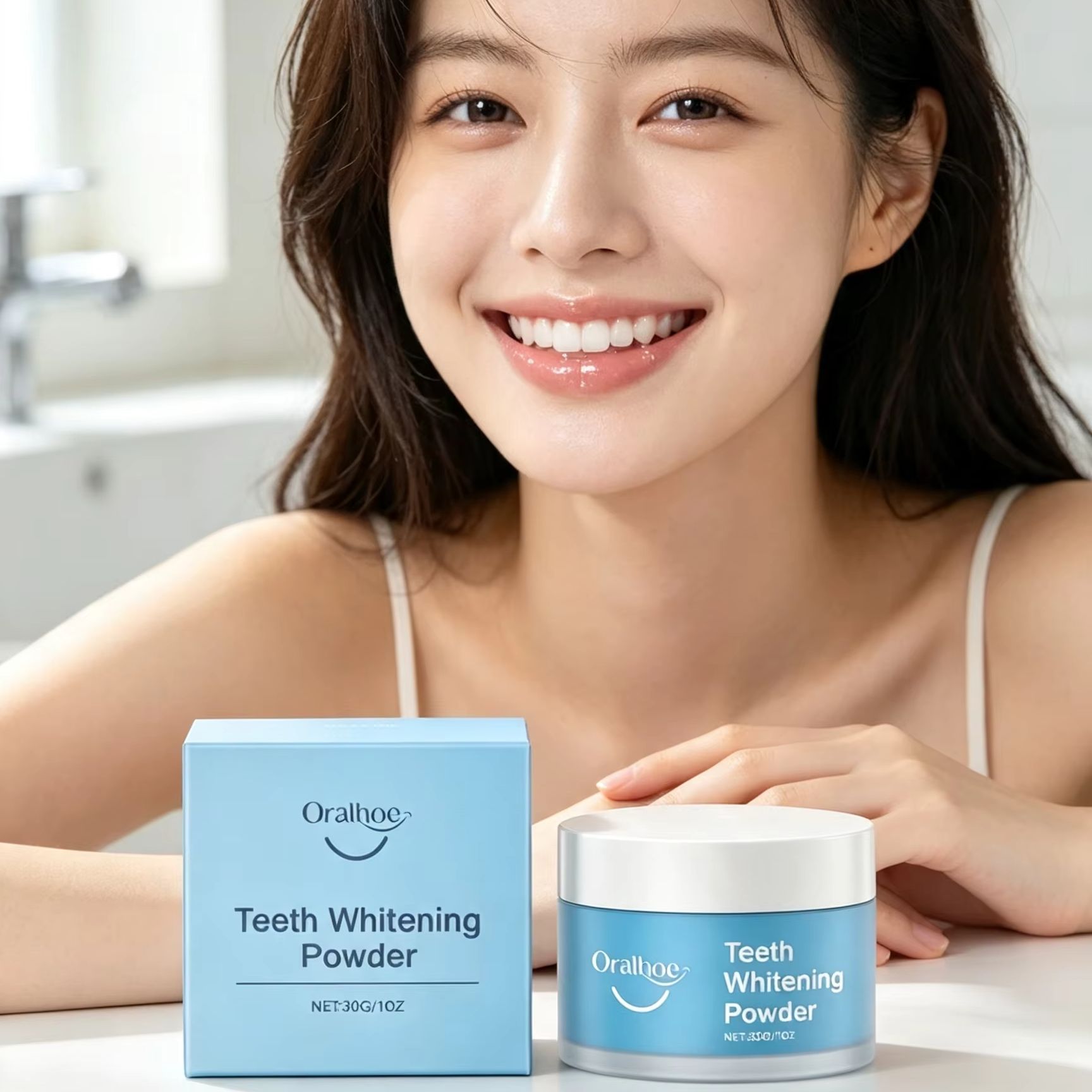 Oralhoe Tandpoeder voor het Po - Teeth Whitening Remedies recensie en prijs