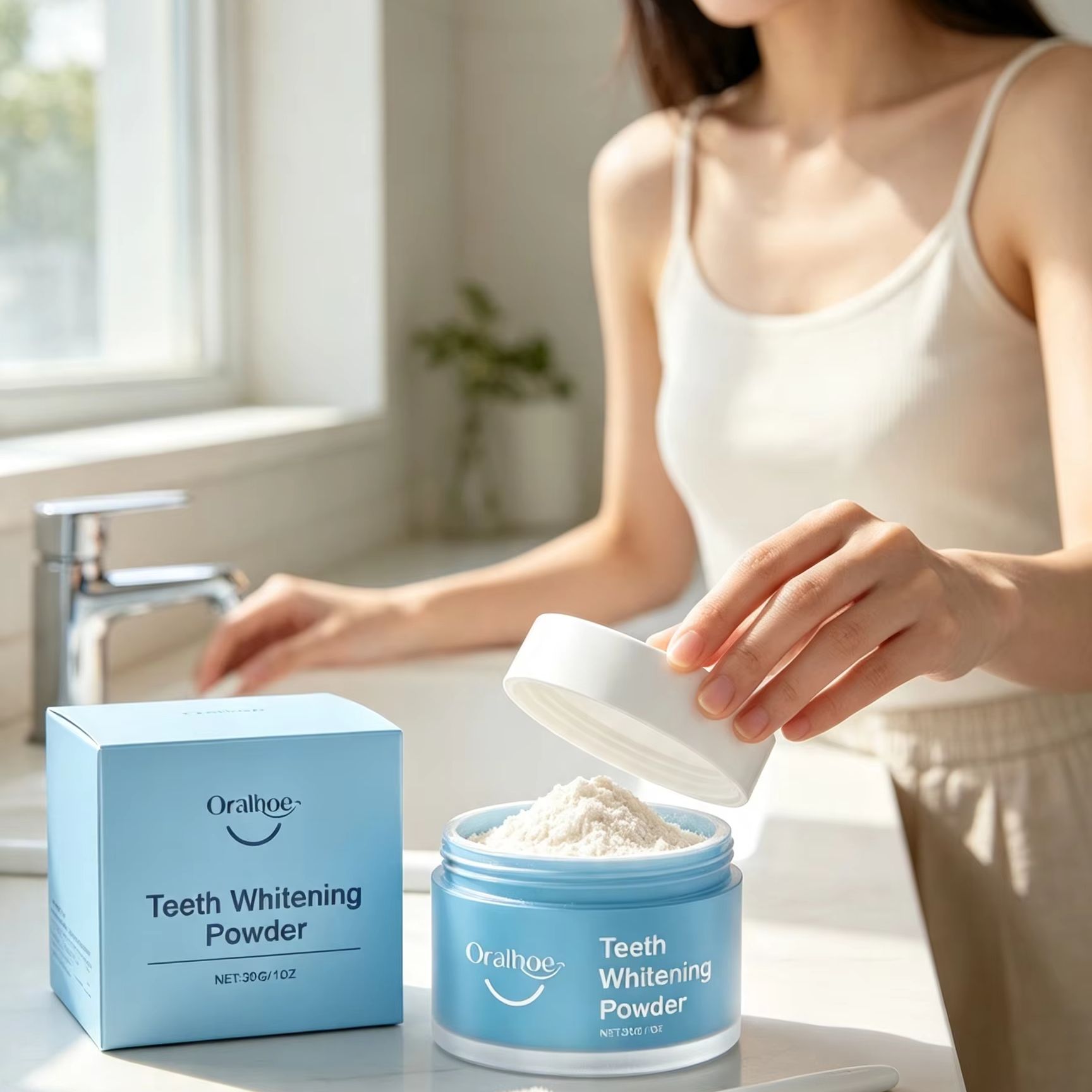Oralhoe Tandpoeder voor het Po - Teeth Whitening Remedies recensie en prijs