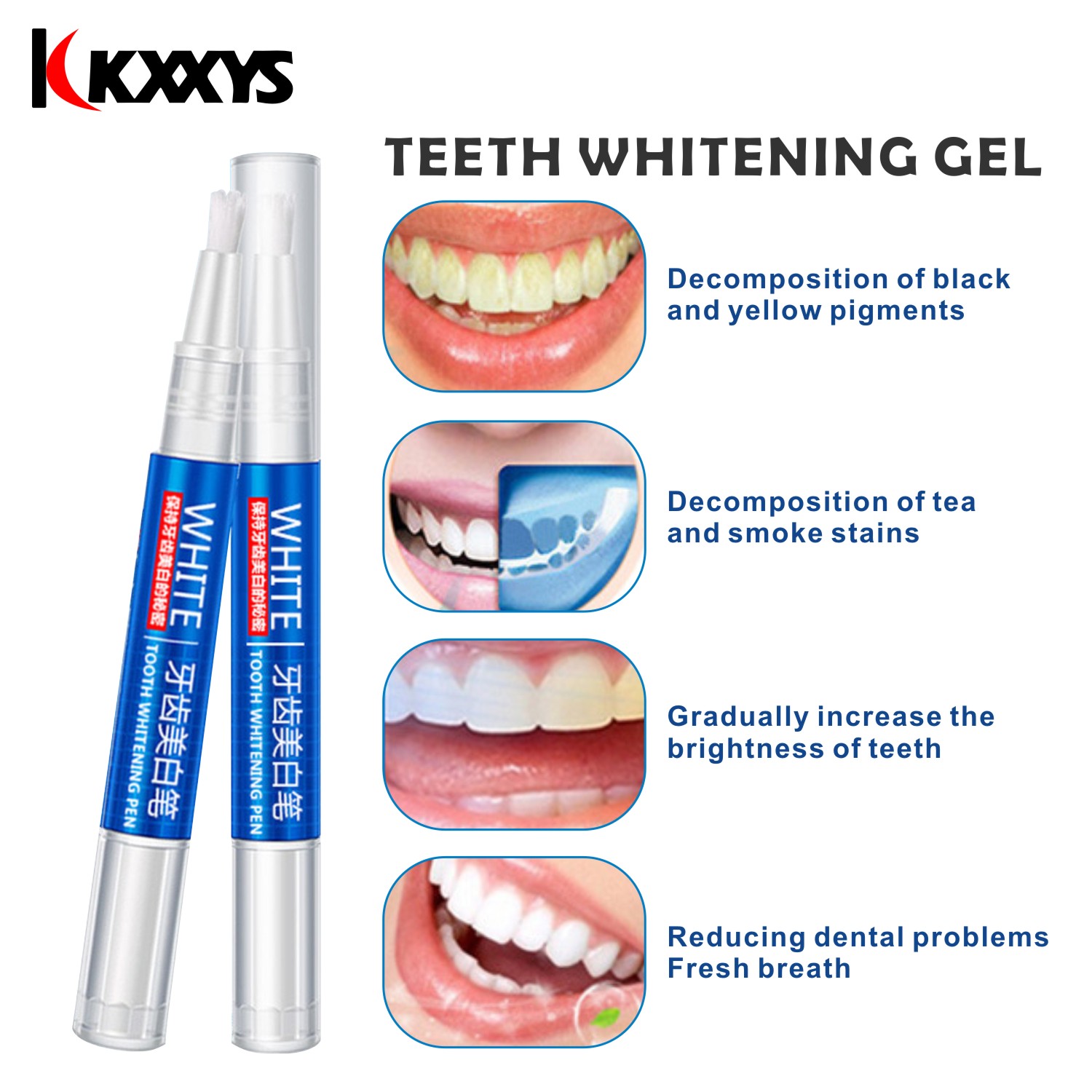 2 Stuks * 3Ml Populaire White  - Teeth Whitening Pens recensie en prijs