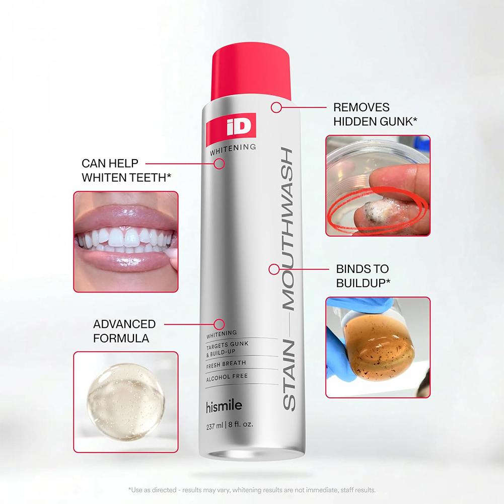 Hismile iD Alcoholvrije mondwa - Teeth Whitening And Stain Removal recensie en prijs