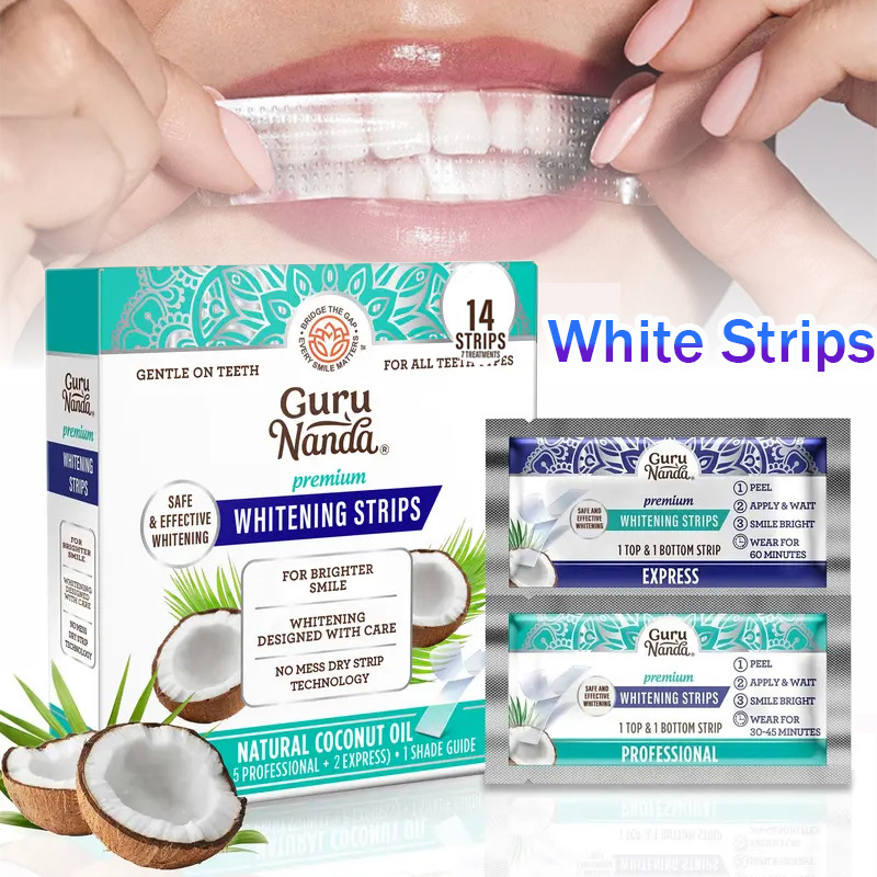 1/2/3 Dozen Kokosolie Witte St - Teeth Whitening Strips Crest recensie en prijs