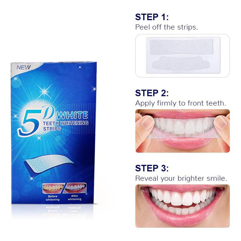 5D Witmakende Tandstrips, Whit - Teeth Whitening Strips Crest recensie en prijs
