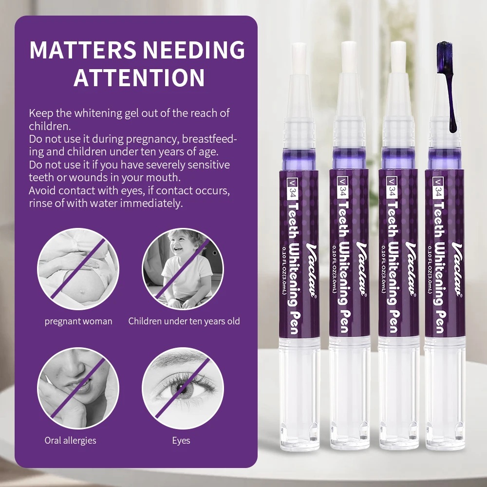 Vaclav V34 Paarse tandenbleekg - Teeth Whitening Gels Used By Dentists recensie en prijs